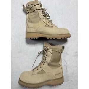 Bates USMC Desert Combat Boots 4.5 XW U.S. Womens 6 -6.5 Tan Suede Vibram Sole